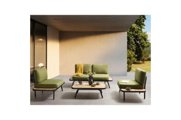 Loungegrupp med bord Minozzo - Utemöbler - Loungemöbler - Soffgrupp utomhus
