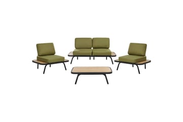 Loungegrupp med bord Minozzo - Utemöbler - Loungemöbler - Soffgrupp utomhus