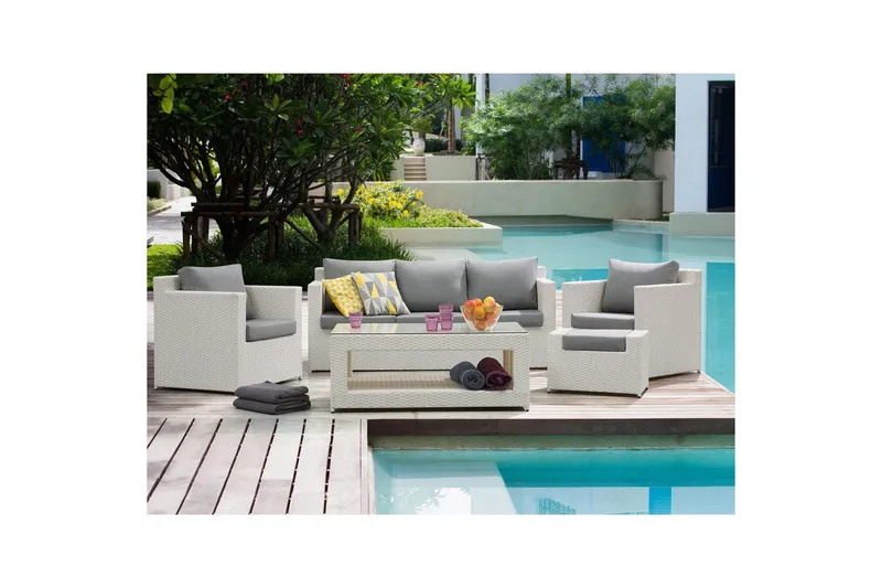 Loungegrupp med bord Roma - Trädgård & spabad - Utemiljö - Altan & terrass - Altanmöbler