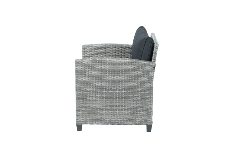 Loungegrupp med soffa, 2 fåtöljer & bord i grått | Arholma - Trädgård & spabad - Utemiljö - Altan & terrass - Altanmöbler