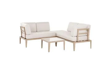 Loungegrupp Rima III Beige - Beige - Utemöbler - Loungemöbler - Soffgrupp utomhus