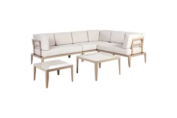 Loungegrupp Rima III Beige - Beige - Utemöbler - Loungemöbler - Soffgrupp utomhus