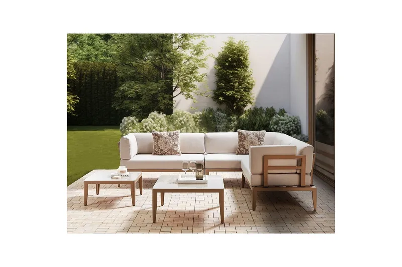 Loungegrupp Rima III Beige - Beige - Trädgård & spabad - Utemiljö - Altan & terrass - Altanmöbler