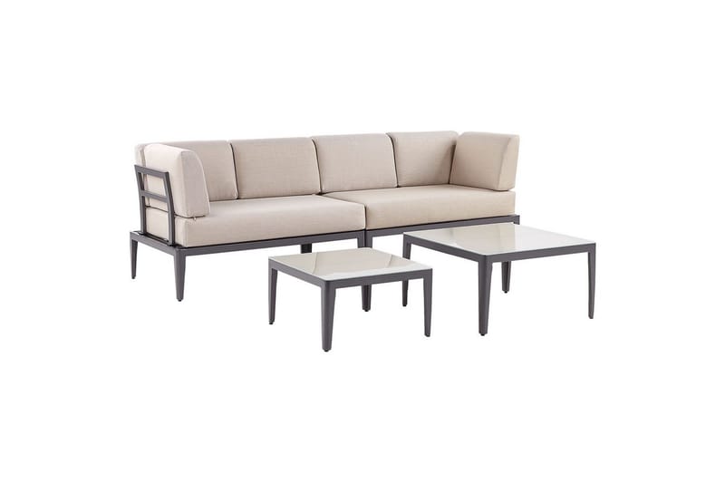 Loungegrupp Rima III Grå/beige - Grå/beige - Trädgård & spabad - Utemiljö - Altan & terrass - Altanmöbler