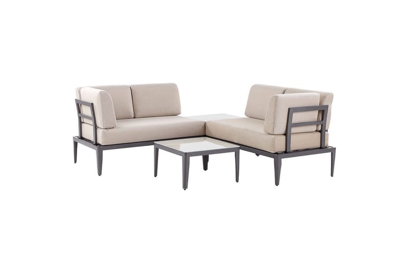 Loungegrupp Rima III Grå/beige - Grå/beige - Trädgård & spabad - Utemiljö - Altan & terrass - Altanmöbler