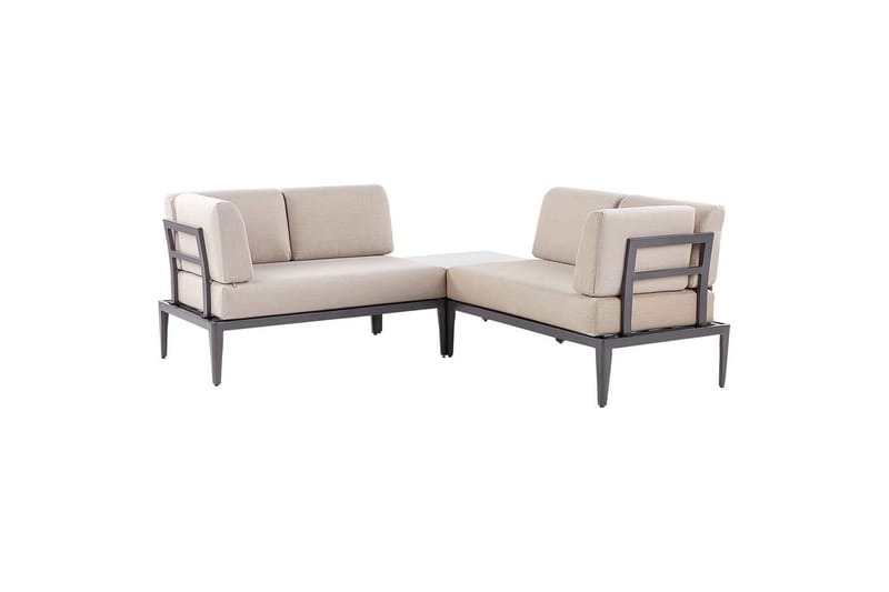 Loungegrupp Rima III Grå/beige - Grå/beige - Trädgård & spabad - Utemiljö - Altan & terrass - Altanmöbler