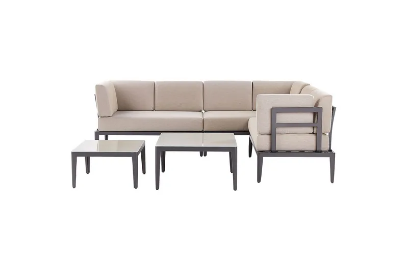 Loungegrupp Rima III Grå/beige - Grå/beige - Trädgård & spabad - Utemiljö - Altan & terrass - Altanmöbler