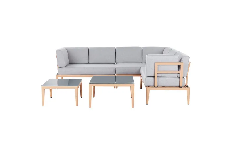Loungegrupp Rima III Grå/ljust trä - Grå/ljust trä - Trädgård & spabad - Utemiljö - Altan & terrass - Altanmöbler