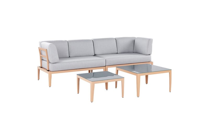 Loungegrupp Rima III Grå/ljust trä - Grå/ljust trä - Trädgård & spabad - Utemiljö - Altan & terrass - Altanmöbler