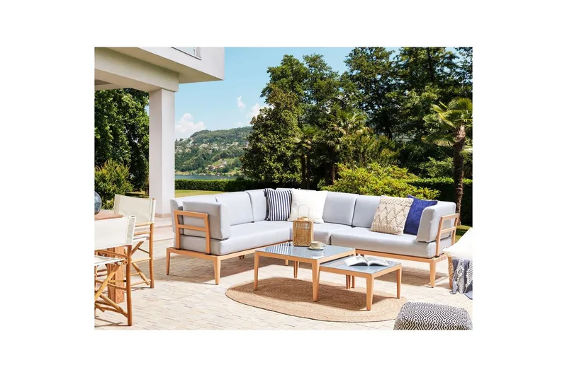 Loungegrupp Rima III Grå/ljust trä - Grå/ljust trä - Trädgård & spabad - Utemiljö - Altan & terrass - Altanmöbler