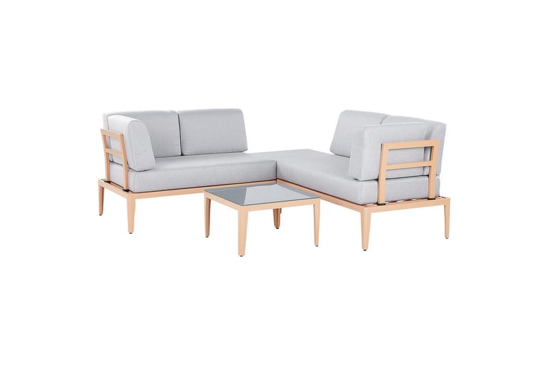 Loungegrupp Rima III Grå/ljust trä - Grå/ljust trä - Trädgård & spabad - Utemiljö - Altan & terrass - Altanmöbler
