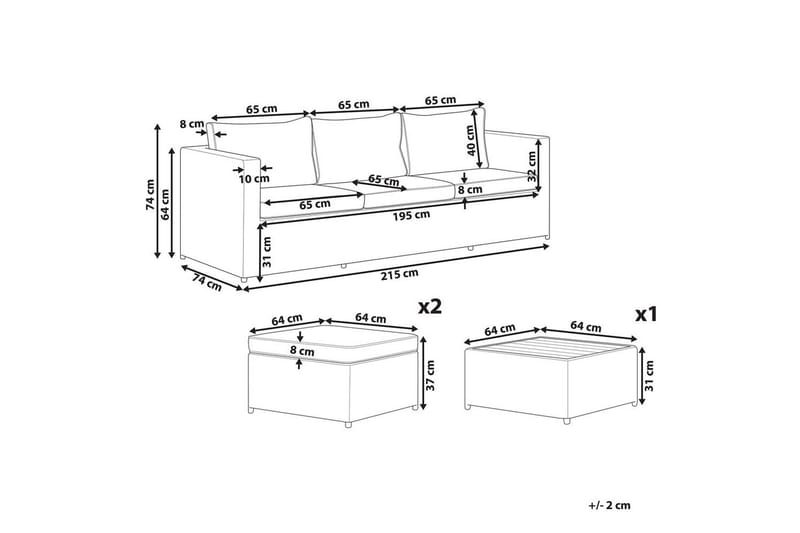 Loungegrupp Sabbia - Trädgård & spabad - Utemiljö - Altan & terrass - Altanmöbler