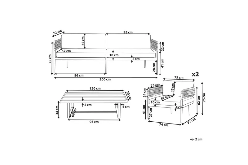 Loungegrupp Serla - Trädgård & spabad - Utemiljö - Altan & terrass - Altanmöbler
