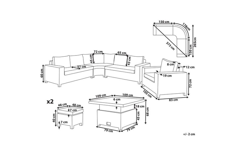 Loungegrupp Teglio - Trädgård & spabad - Utemiljö - Altan & terrass - Altanmöbler