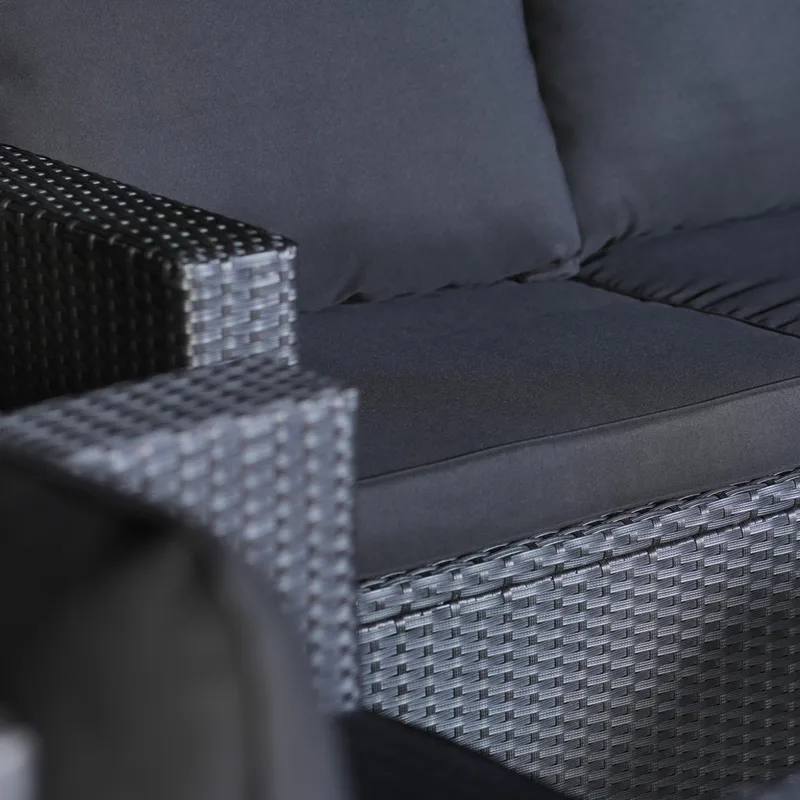Loungegrupp utemöbler | Svart konstrotting | Huvudskär - Trädgård & spabad - Utemiljö - Altan & terrass - Altanmöbler