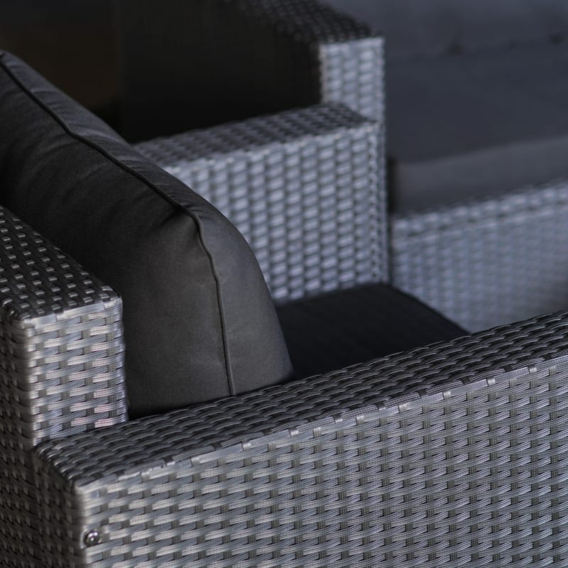 Loungegrupp utemöbler | Svart konstrotting | Huvudskär - Trädgård & spabad - Utemiljö - Altan & terrass - Altanmöbler