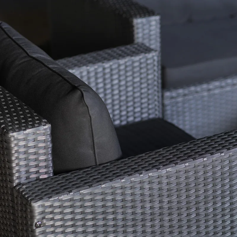 Loungegrupp utemöbler | Svart konstrotting | Huvudskär - Trädgård & spabad - Utemiljö - Altan & terrass - Altanmöbler