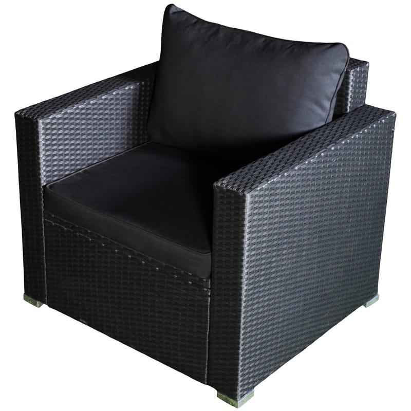 Loungegrupp utemöbler | Svart konstrotting | Huvudskär - Trädgård & spabad - Utemiljö - Altan & terrass - Altanmöbler