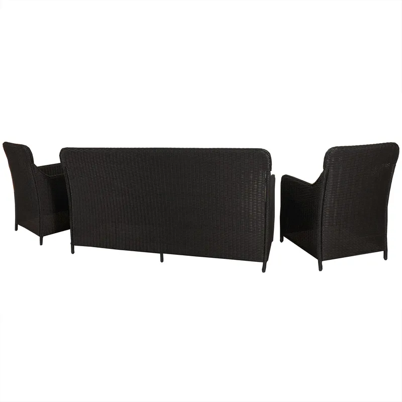 Loungegrupp utemöbler | Svart konstrotting | Rögrund - Trädgård & spabad - Utemiljö - Altan & terrass - Altanmöbler