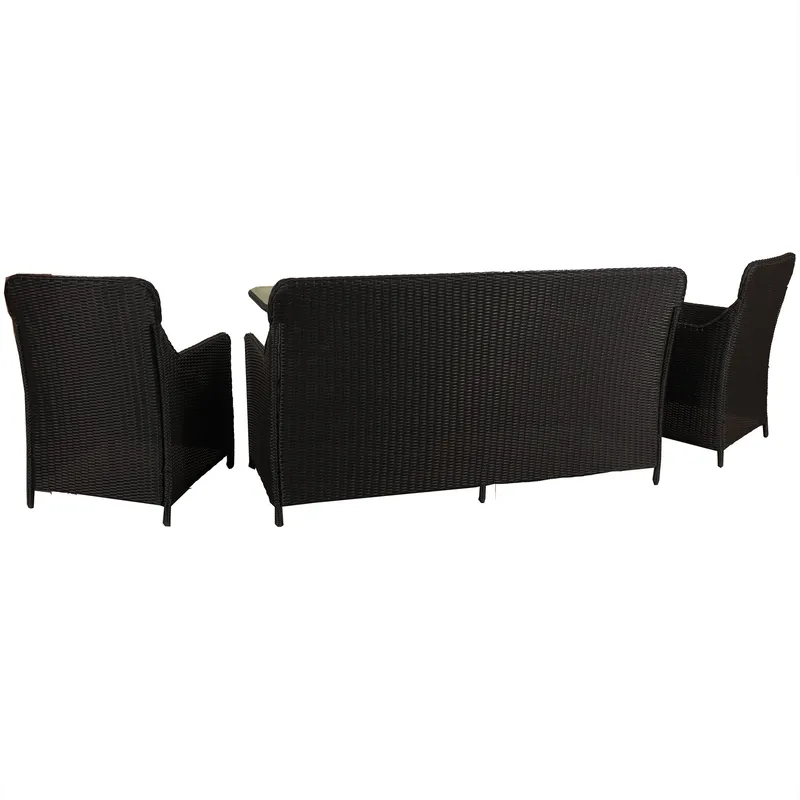 Loungegrupp utemöbler | Svart konstrotting | Rögrund - Trädgård & spabad - Utemiljö - Altan & terrass - Altanmöbler