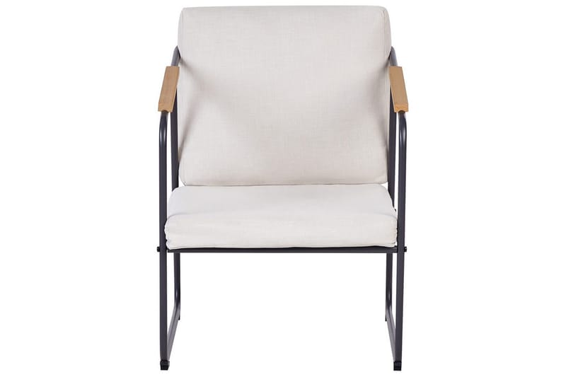 Loungegrupp Vezzana Beige/ljust trä/svart - Beige/ljust trä/svart - Trädgård & spabad - Utemiljö - Altan & terrass - Altanmöbler