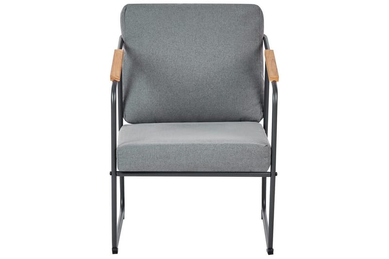 Loungegrupp Vezzana Grå/ljust trä/svart - Grå/ljust trä/svart - Trädgård & spabad - Utemiljö - Altan & terrass - Altanmöbler