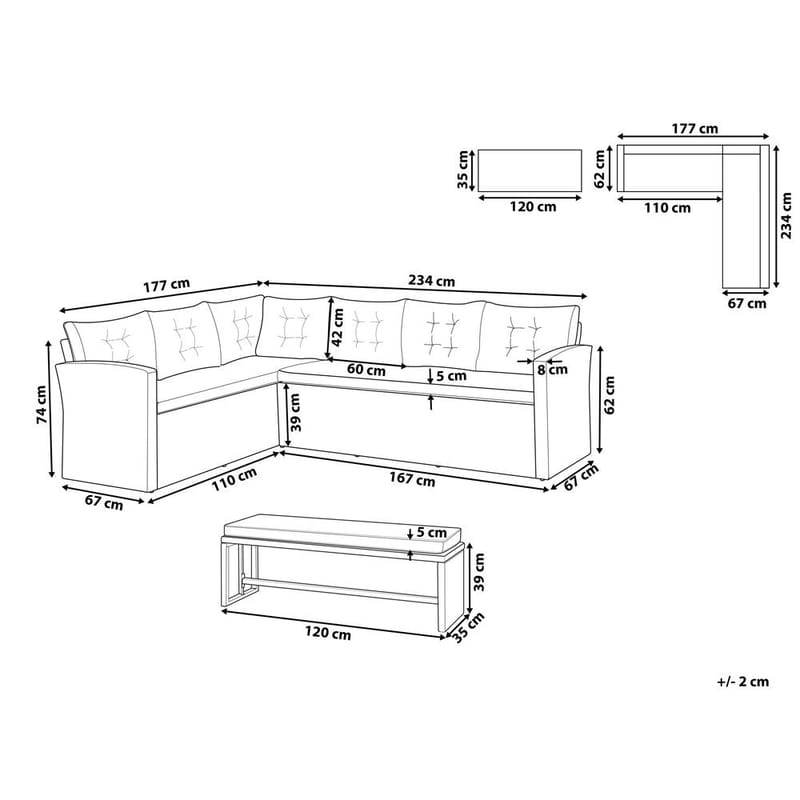 Loungeset Viterbo - Trädgård & spabad - Utemiljö - Altan & terrass - Altanmöbler