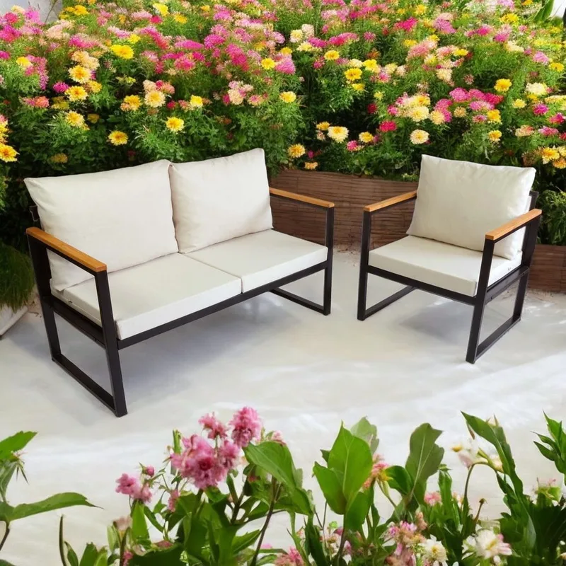 Luvin 3-sits Soffgrupp Utomhus - Beige - Trädgård & spabad - Utemiljö - Altan & terrass - Altanmöbler