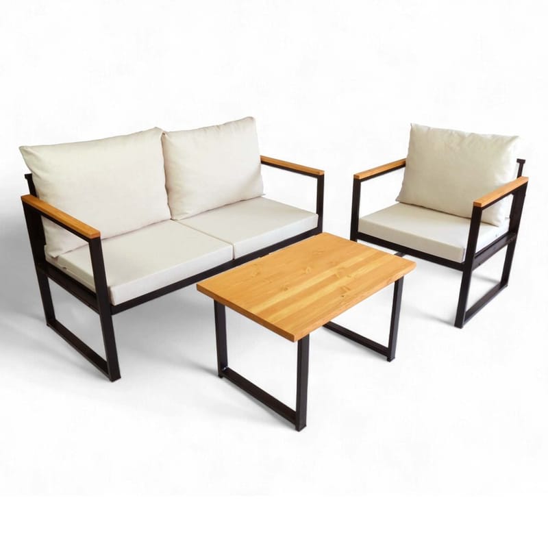 Luvin 3-sits Soffgrupp Utomhus, Beige