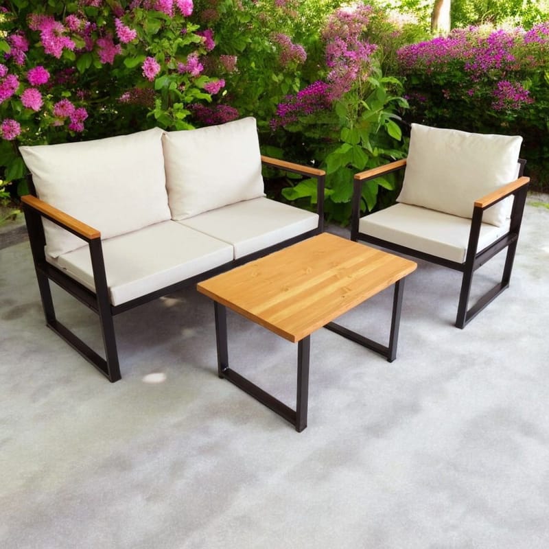 Luvin 3-sits Soffgrupp Utomhus - Beige - Trädgård & spabad - Utemiljö - Altan & terrass - Altanmöbler