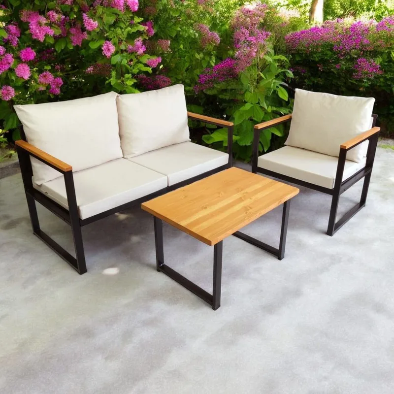 Luvin 3-sits Soffgrupp Utomhus - Beige - Trädgård & spabad - Utemiljö - Altan & terrass - Altanmöbler