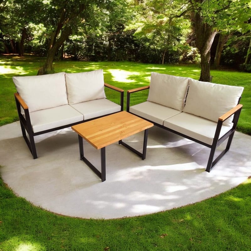 Luvin 4-sits Soffgrupp Utomhus - Beige - Trädgård & spabad - Utemiljö - Altan & terrass - Altanmöbler