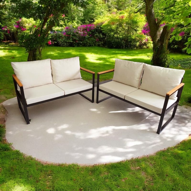 Luvin 4-sits Soffgrupp Utomhus - Beige - Trädgård & spabad - Utemiljö - Altan & terrass - Altanmöbler