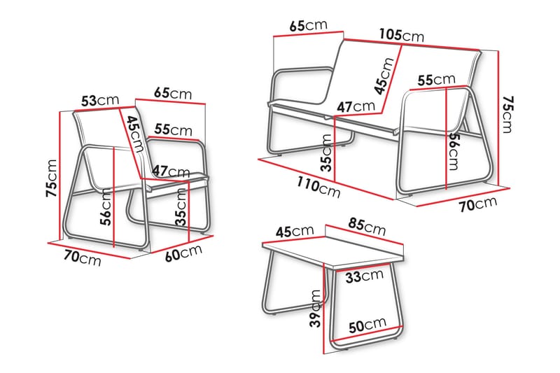Maplewyn Loungegrupp Utomhus - Beige - Trädgård & spabad - Utemiljö - Altan & terrass - Altanmöbler