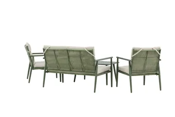 Mazzaro Soffgrupp Utomhus 4-sits - Grön/Beige - Utemöbler - Loungemöbler - Soffgrupp utomhus