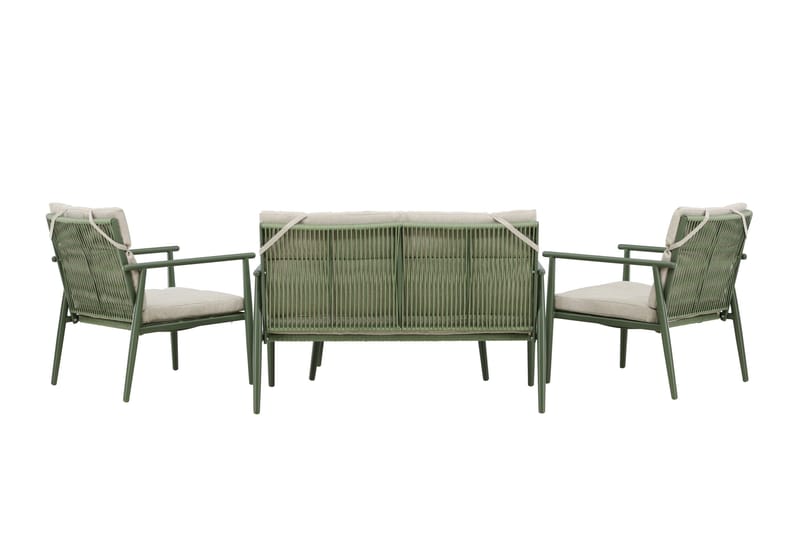 Mazzaro Soffgrupp Utomhus 4-sits - Grön/Beige - Trädgård & spabad - Utemiljö - Altan & terrass - Altanmöbler