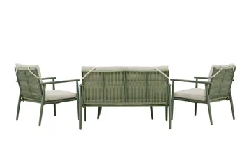 Mazzaro Soffgrupp Utomhus 4-sits - Grön/Beige - Utemöbler - Loungemöbler - Soffgrupp utomhus