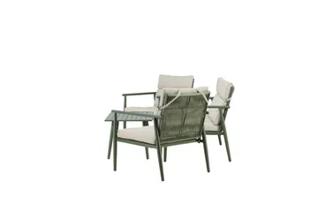 Mazzaro Soffgrupp Utomhus 4-sits - Grön/Beige - Utemöbler - Loungemöbler - Soffgrupp utomhus