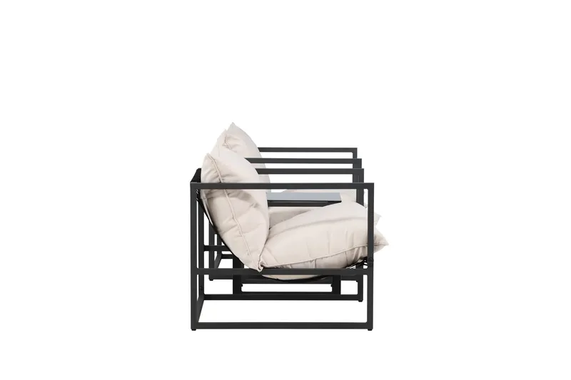 Messina Soffgrupp Utomhus 2-sits - Svart - Trädgård & spabad - Utemiljö - Altan & terrass - Altanmöbler