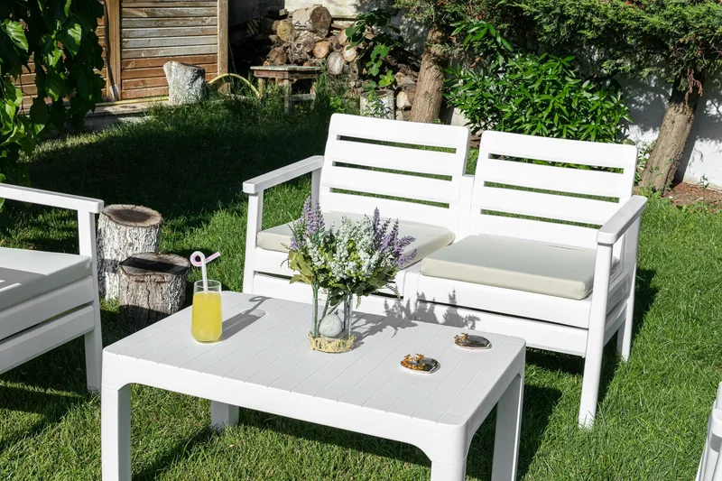 Momira Loungegrupp utomhus - Vit - Trädgård & spabad - Utemiljö - Altan & terrass - Altanmöbler
