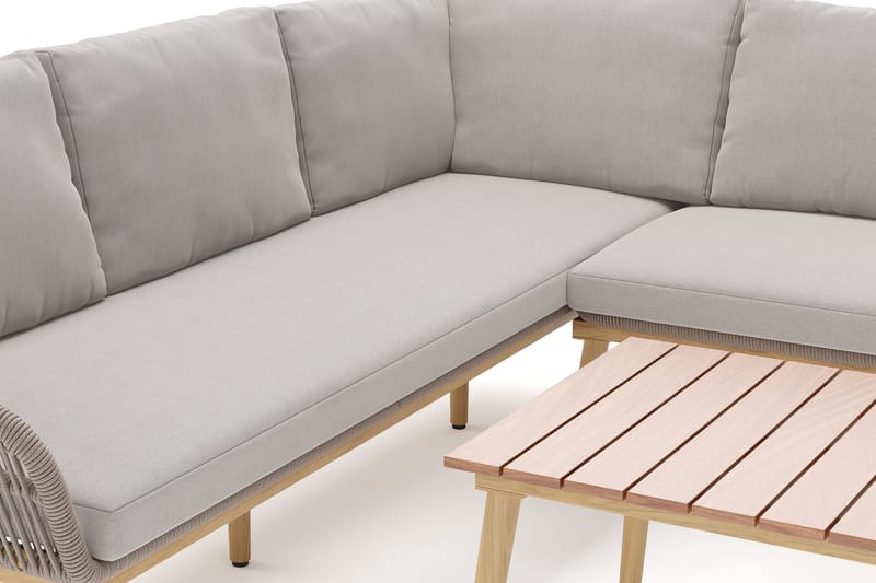 Morrocco Loungegrupp utomhus med repdetaljer för altan och terrass - Brun - Trädgård & spabad - Utemiljö - Altan & terrass - Altanmöbler