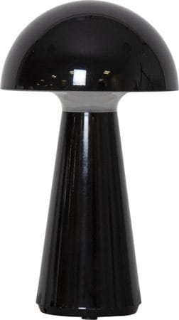 Mushroom Bordslampa 16 cm - blank svart - Trädgård & spabad - Utemiljö - Altan & terrass - Altanbelysning