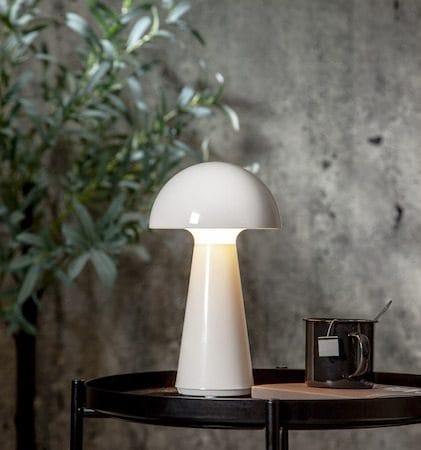 Mushroom Bordslampa 16 cm - vit - Trädgård & spabad - Utemiljö - Altan & terrass - Altanbelysning