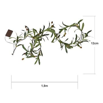 Olivec Girland - grön med brun kabel - Trädgård & spabad - Utemiljö - Altan & terrass - Altanbelysning