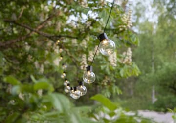 Partaj Ljusslinga - transparent med svart kabel - Trädgård & spabad - Utemiljö - Altan & terrass - Altanbelysning
