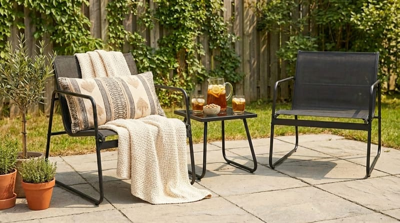 Pelanda Caféset Utomhus - Svart - Trädgård & spabad - Utemiljö - Altan & terrass - Altanmöbler