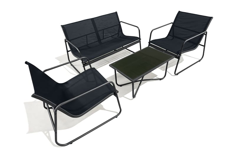 Pelanda Loungegrupp Utomhus, Svart
