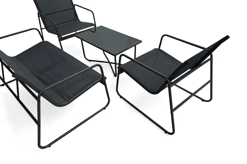 Pelanda Loungegrupp Utomhus - Svart - Trädgård & spabad - Utemiljö - Altan & terrass - Altanmöbler