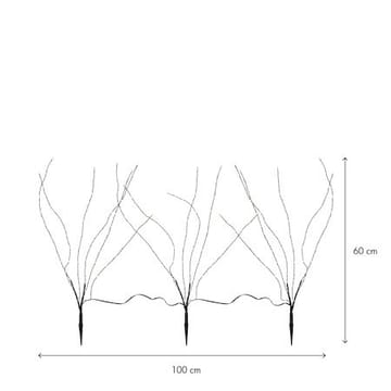 Reedy Dekorationskvist belysning 60 cm - svart - Trädgård & spabad - Utemiljö - Altan & terrass - Altanbelysning