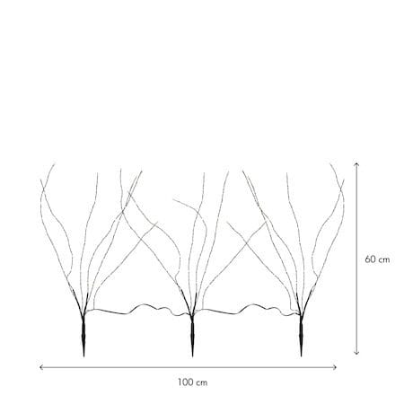 Reedy Dekorationskvist belysning 60 cm - svart - Trädgård & spabad - Utemiljö - Altan & terrass - Altanbelysning